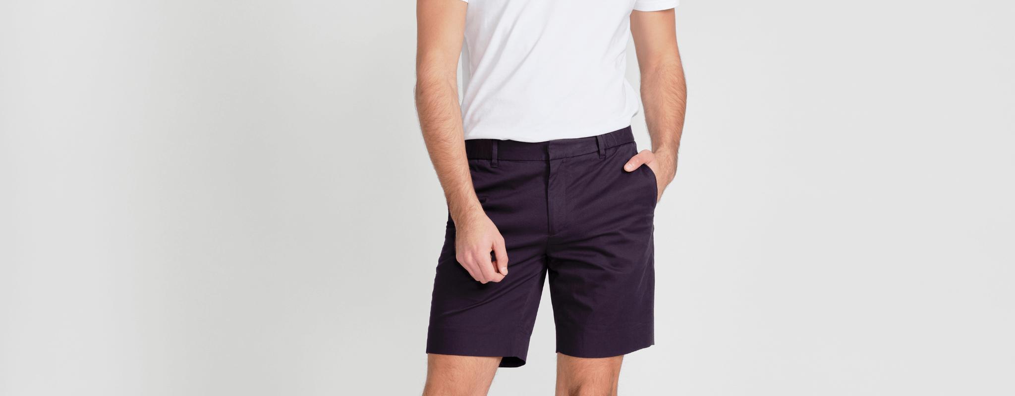 Mens long 2025 chino shorts