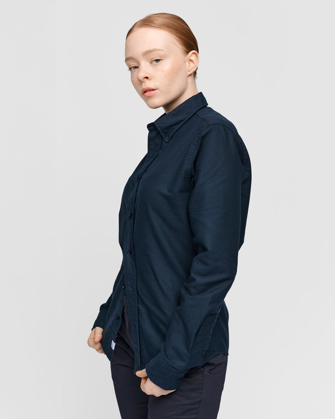 Oversize Navy Oxford Shirt for Women | 100% Organic Cotton Oversize Navy Oxford Shirt for Women | 100% Organic Cotton