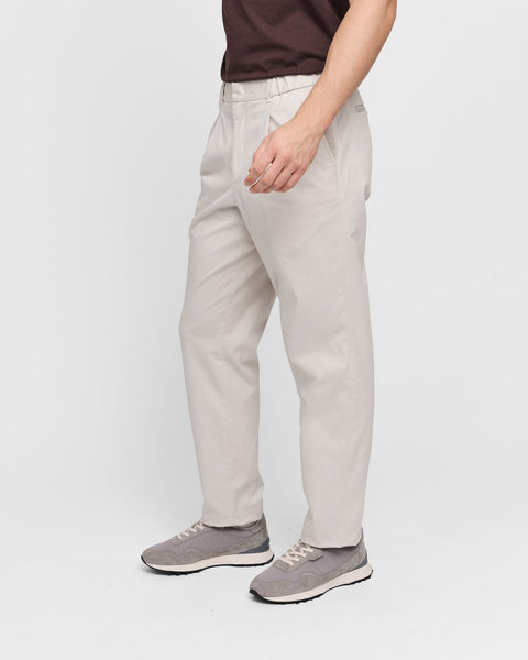 The Relaxed Chino for Men in Ivory | Wide Fit, Luxury Cotton
