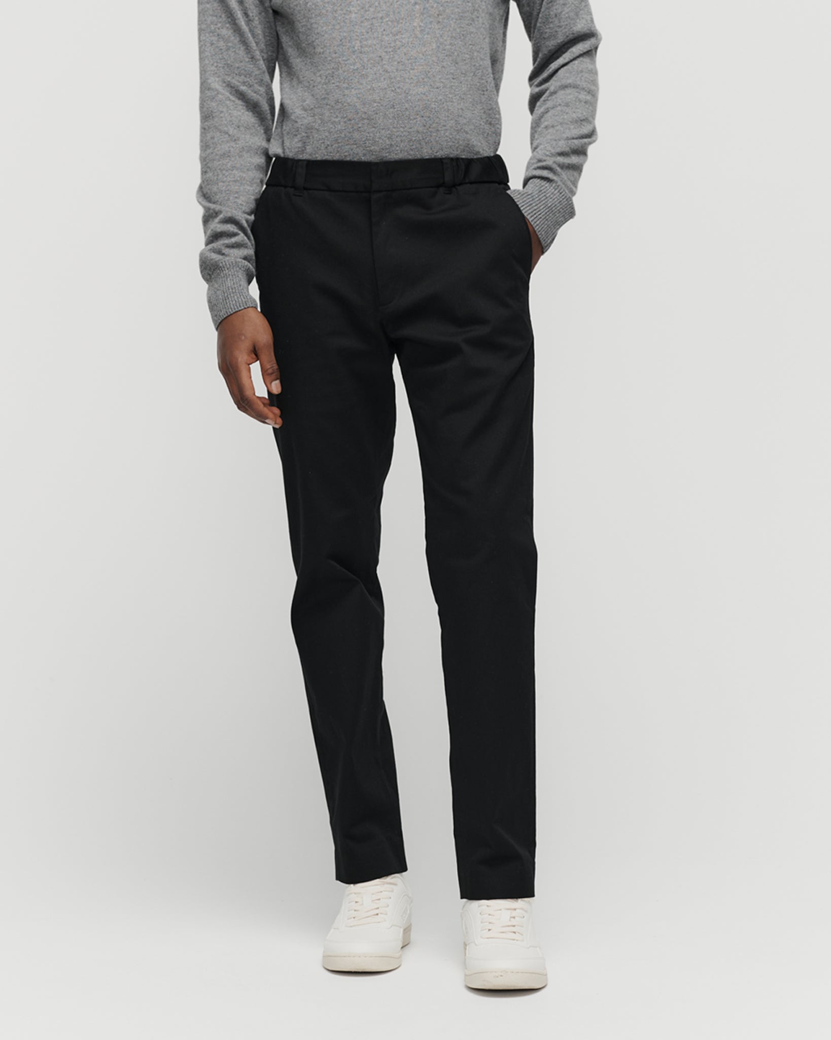 Heavyweight Black Chinos for Men | 420GSM Organic Cotton