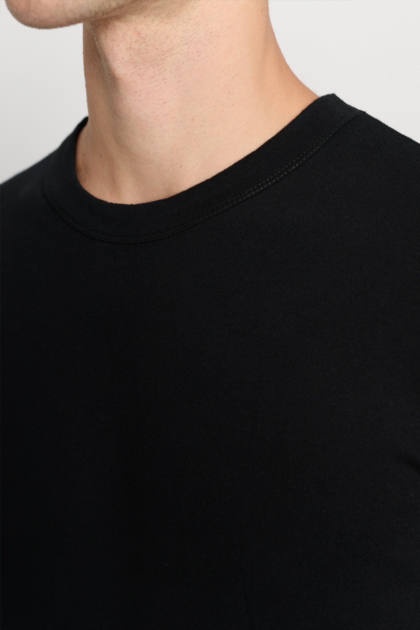Longsleeve Black T-Shirt for Men | 235GSM Organic Cotton