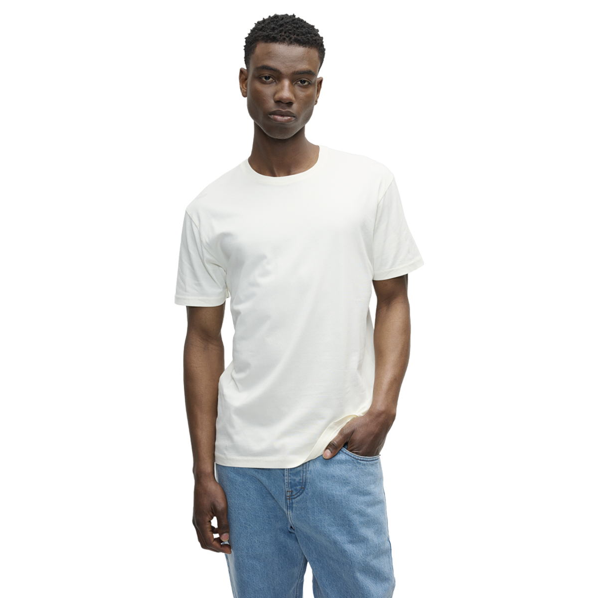 The Perfect Off-White T-Shirt for Men | Premium 185GSM Cotton