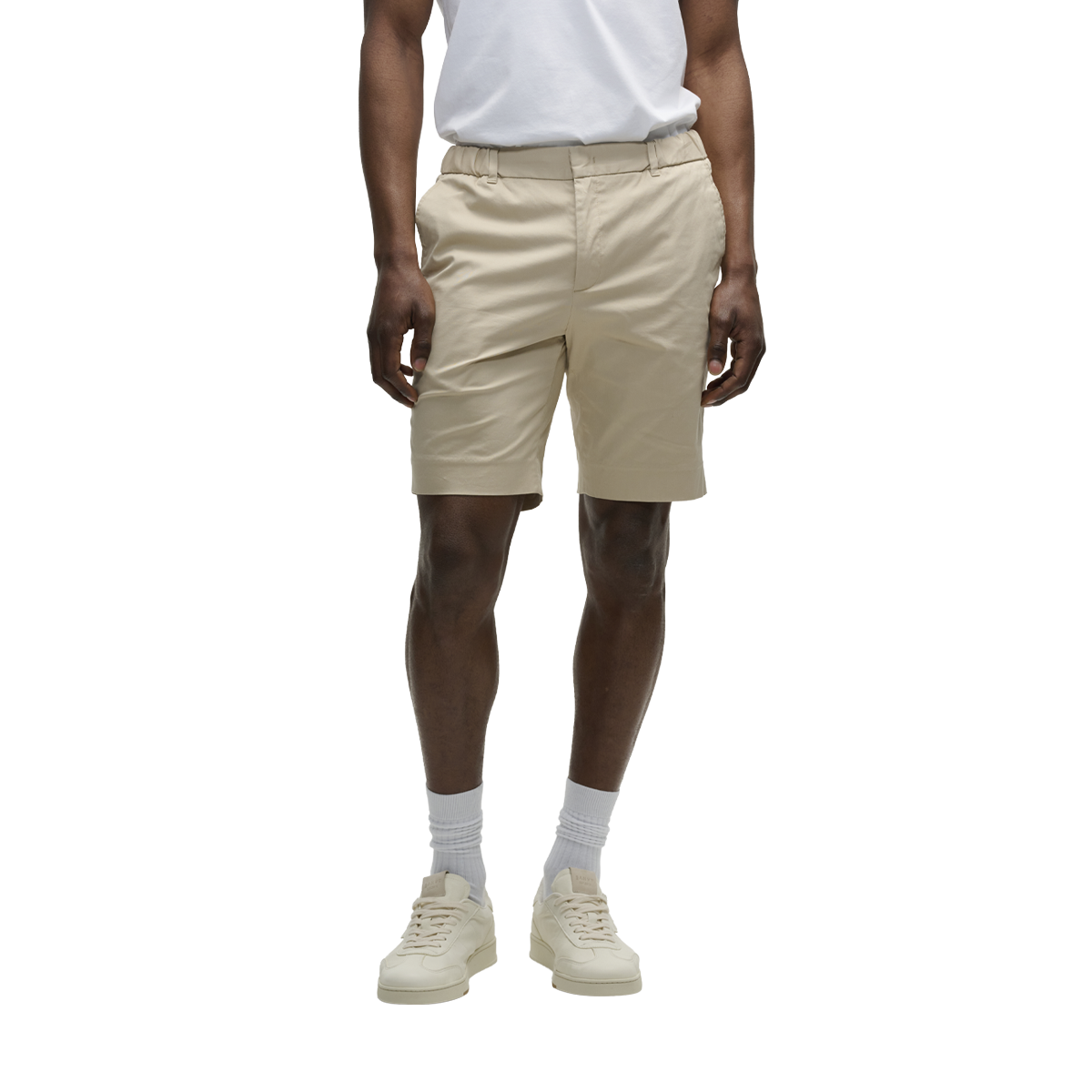 The Beige Perfect Shorts for Men | Slim Fit, Stretch Cotton