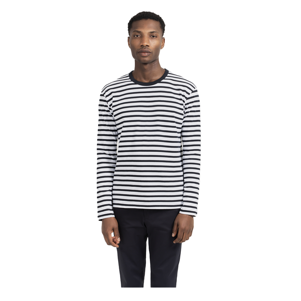 新品 STILL BY HAND Striped long sleeve 46 STILL BY HAND 