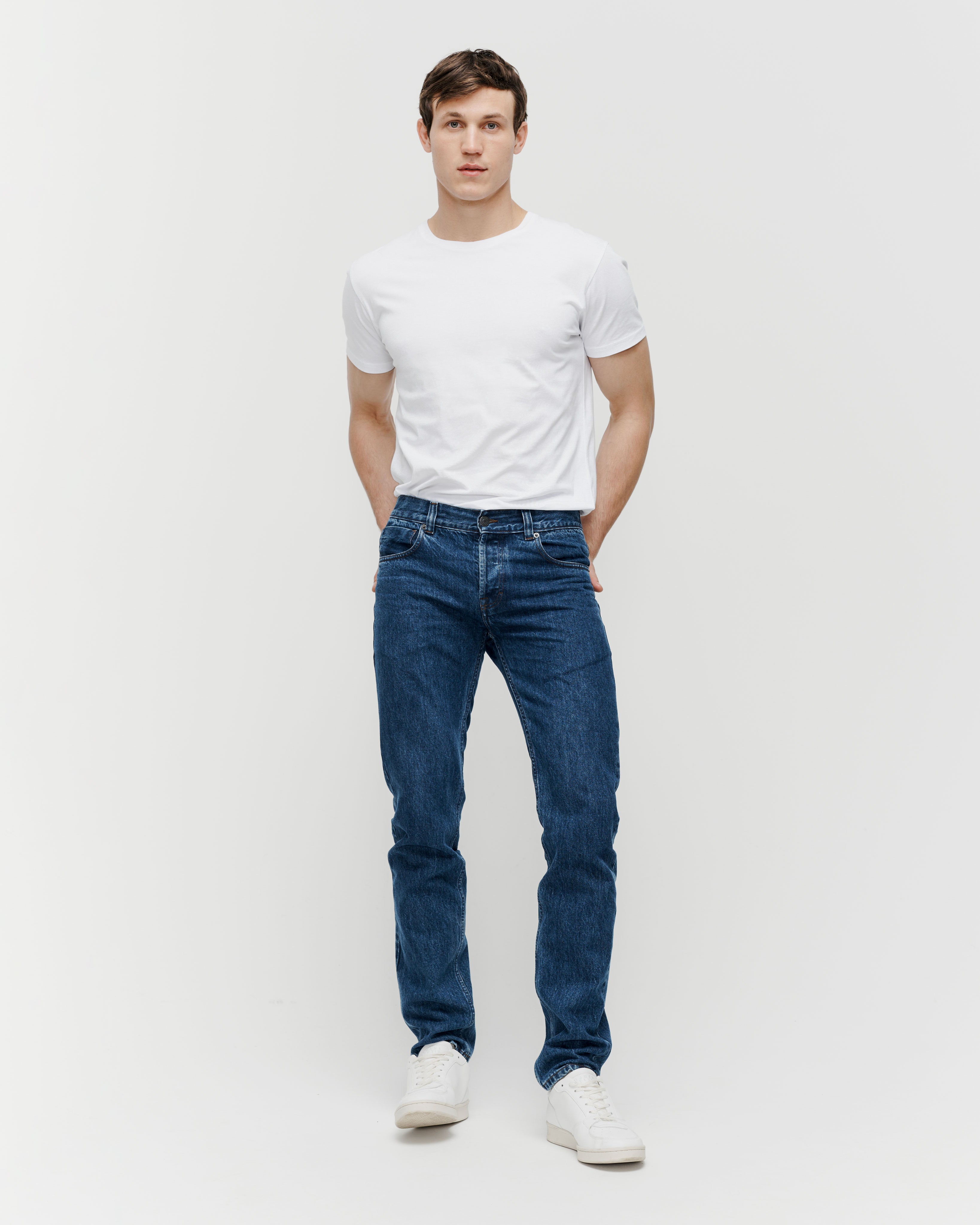 The Perfect Jeans | Stonewashed Blue Denims for Men