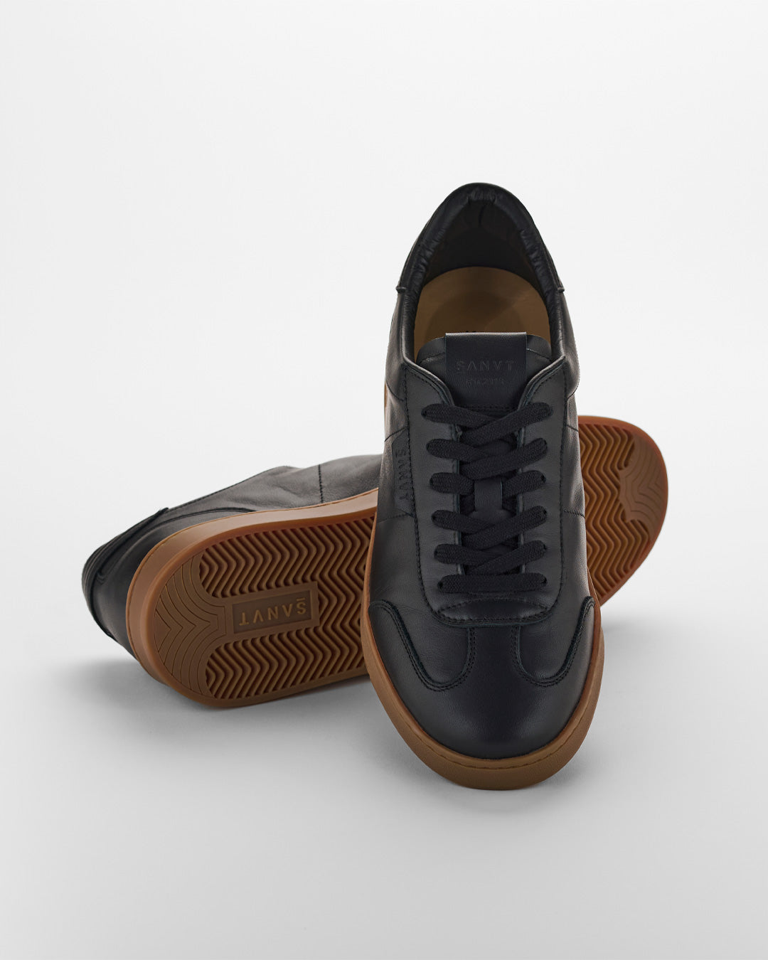 Black Terrace Sneaker Mens Leather Sneaker | SANVT 42 Black Terrace Sneaker Mens Leather Sneaker | SANVT 42