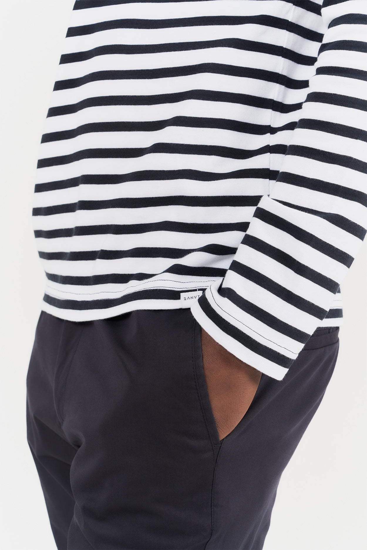 Longsleeve Striped T-Shirt for Men | 235GSM Organic Cotton