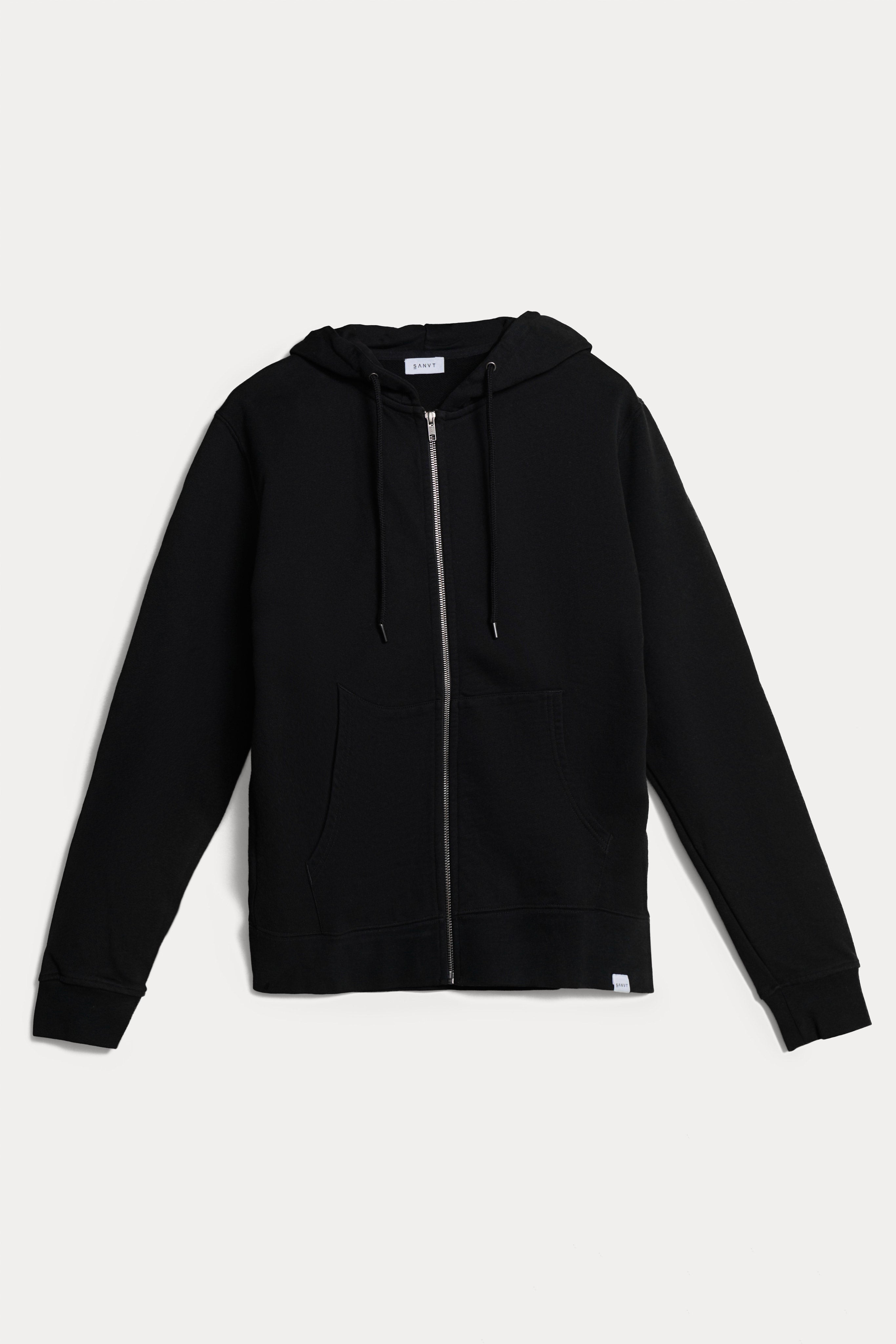 The Black Zip Hoodie for Women | 400GSM Organic Cotton