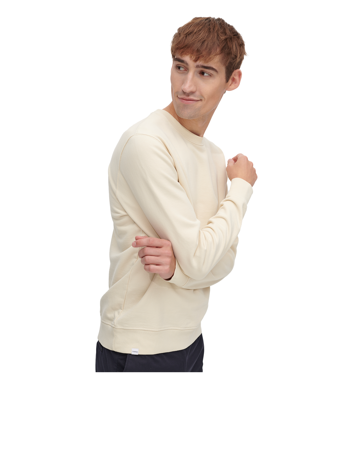 argue＊COTTON IDEAL PULLOVER / BEIGEサイズ① argue＊COTTON IDEAL PULLOVER / BEIGEサイズ①