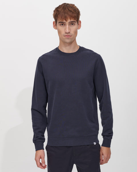 ◆SATUR◆ Classic Logo Sweatshirt Navy Yellow SA243UTM05AN MUSINSA | SATUR Classic Logo Sweatshirt Navy Yellow