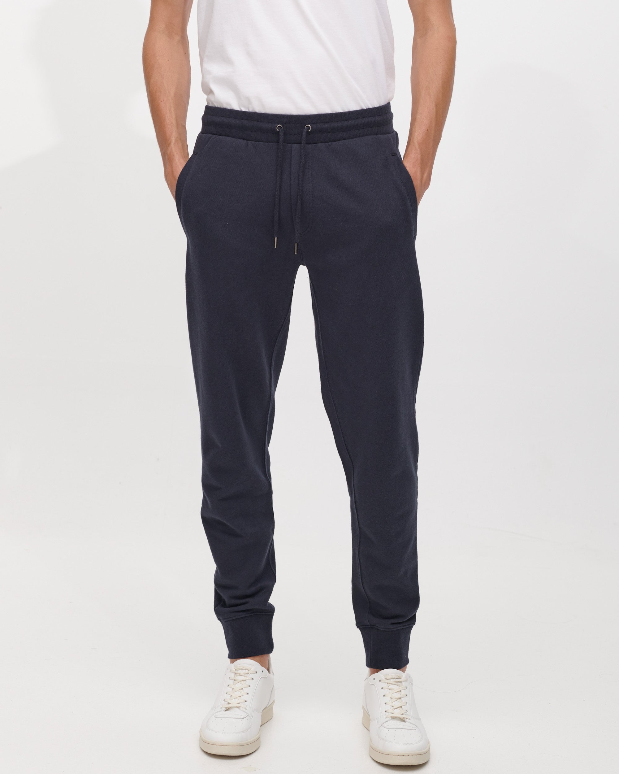 Perfect Navy Sweatpants for Men | 400GSM Organic Cotton