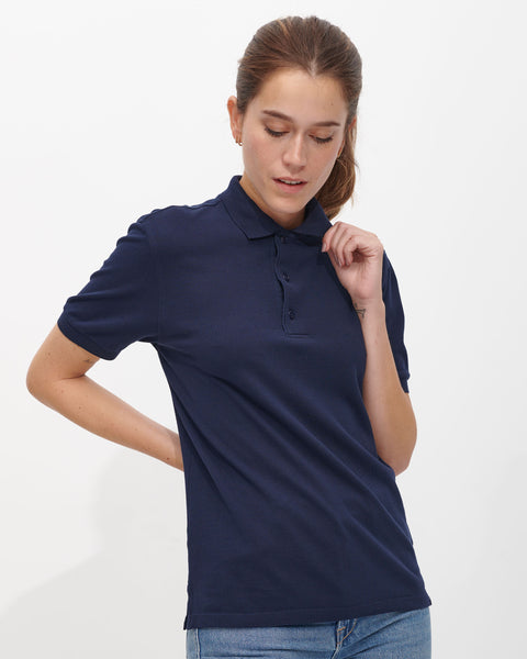 完璧すぎて可愛げがない SANVT_women_polo_navy_1_grande トップス